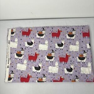 1 3/8 yd Cotton Flannel Llama Fabric Joann Super Snuggle Cozy Blanket Material